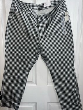 Women’s Black & White Gingham Pants